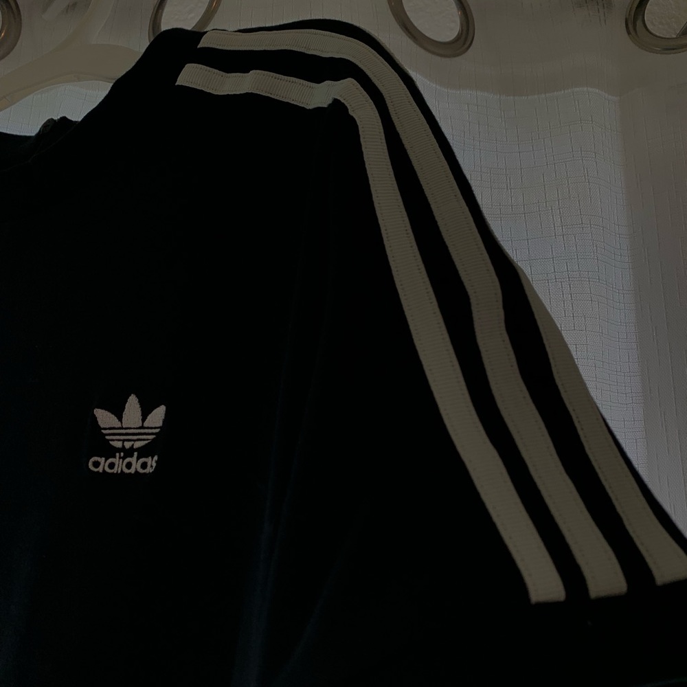 Black Adidas bodysuit top